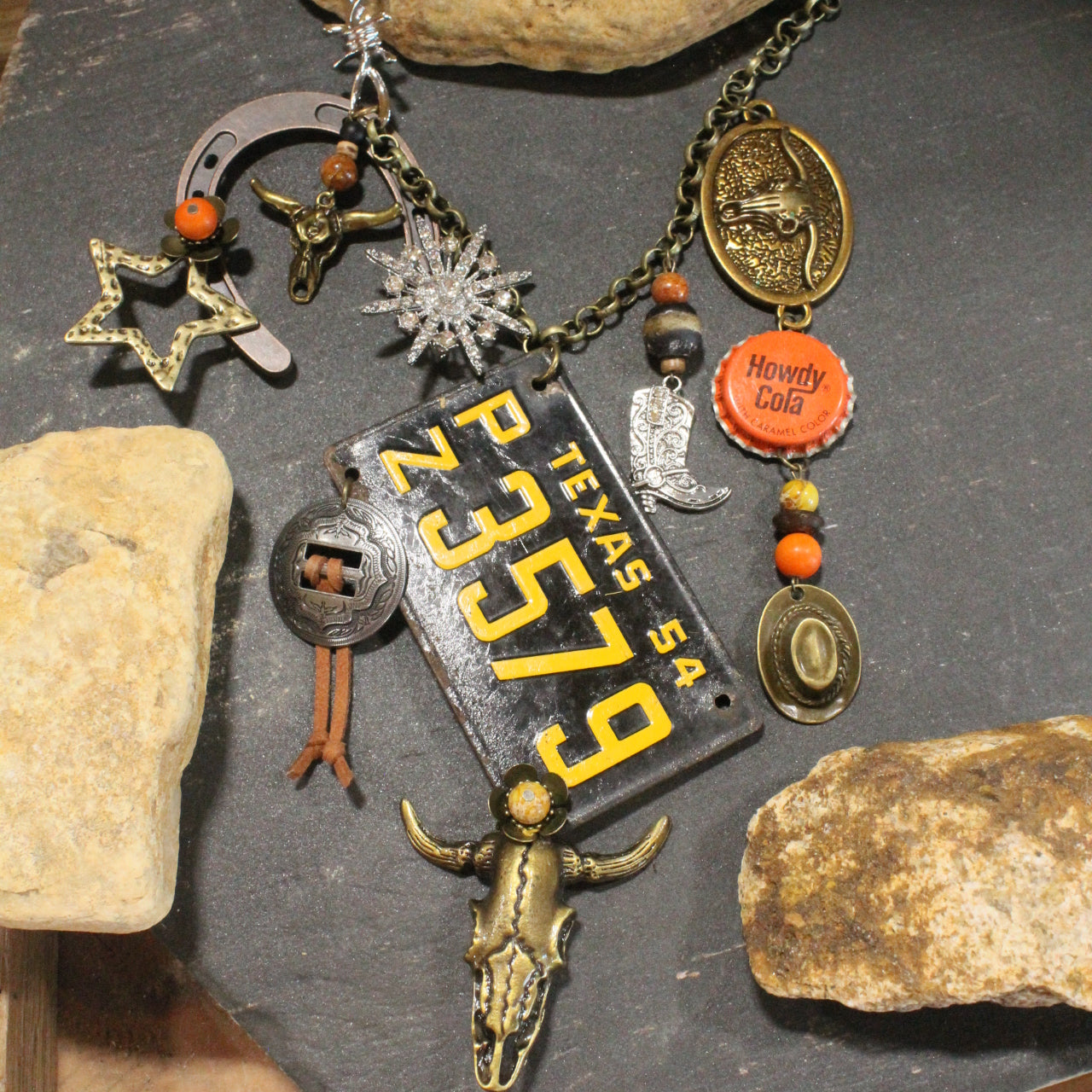 Travel Time In Texas Layered Necklace