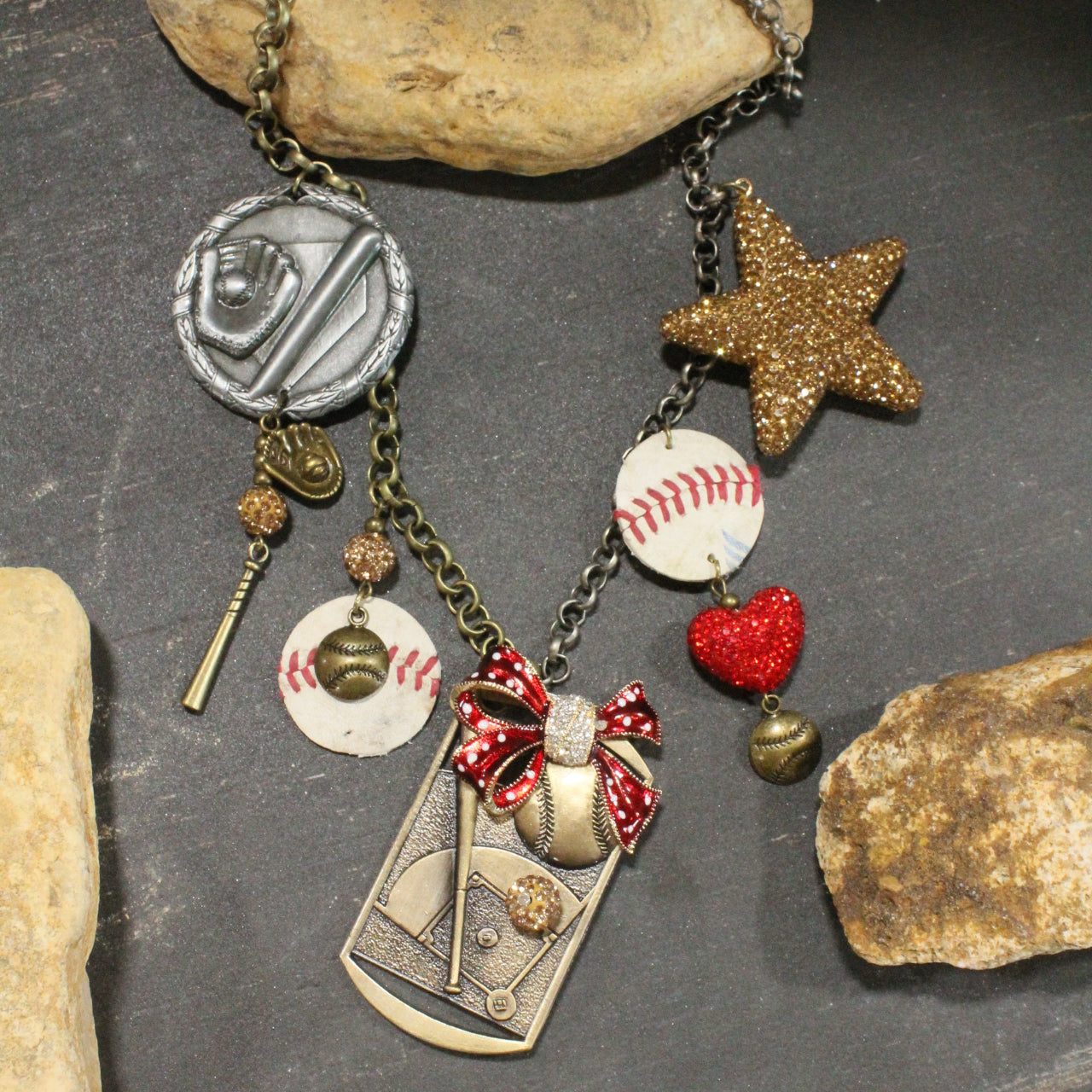Home Run Hitter Charm'd Necklace