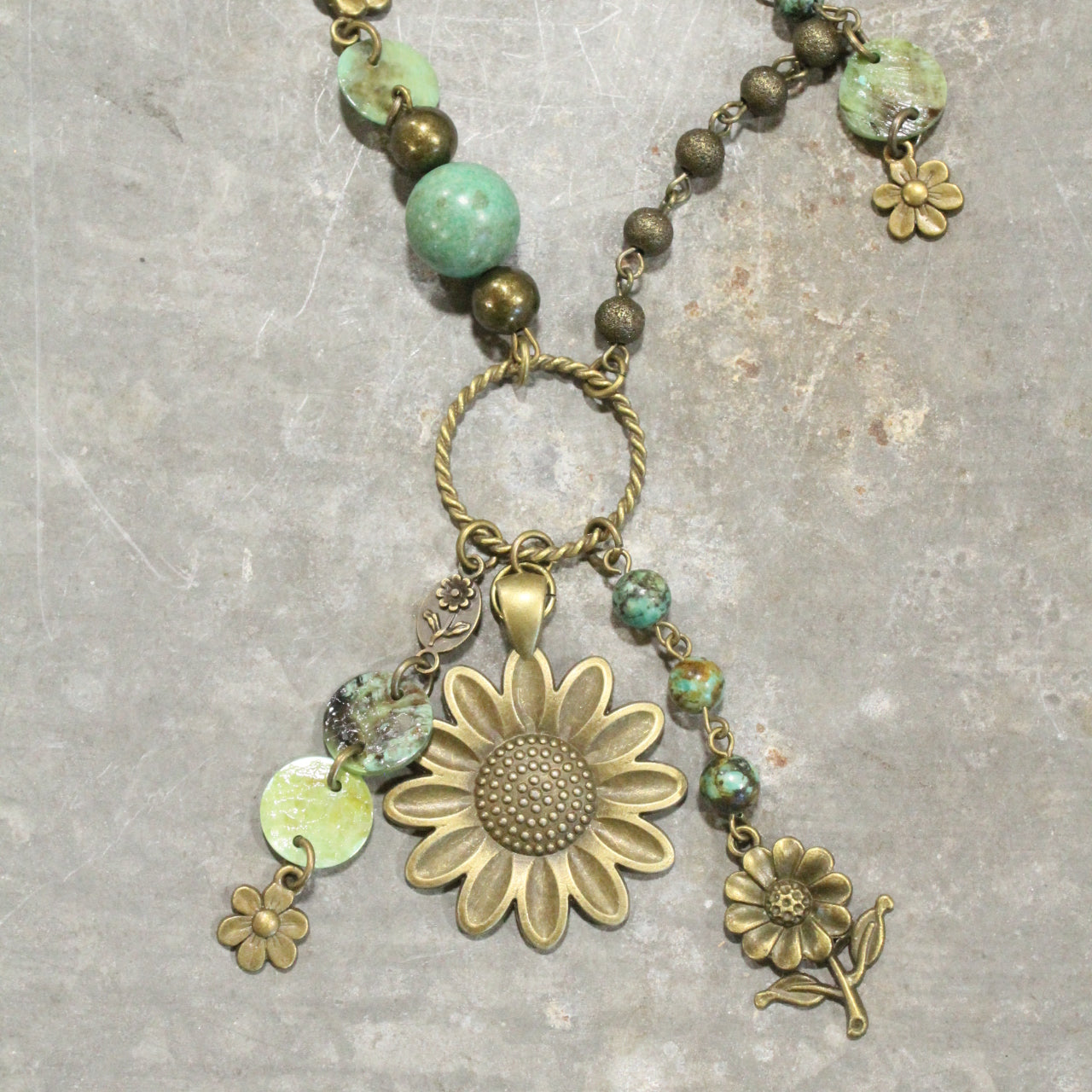 Signs Of Spring & Summer Flower Charm Necklace