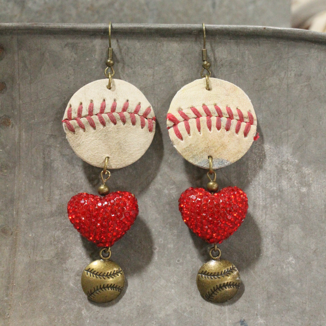 Home Run Hitter Dangle Earrings