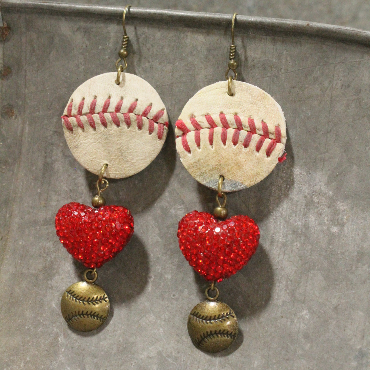 Home Run Hitter Dangle Earrings