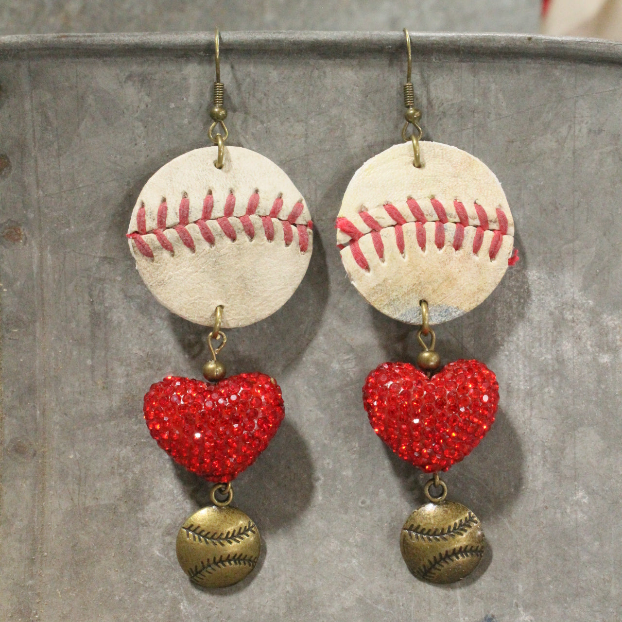 Home Run Hitter Dangle Earrings