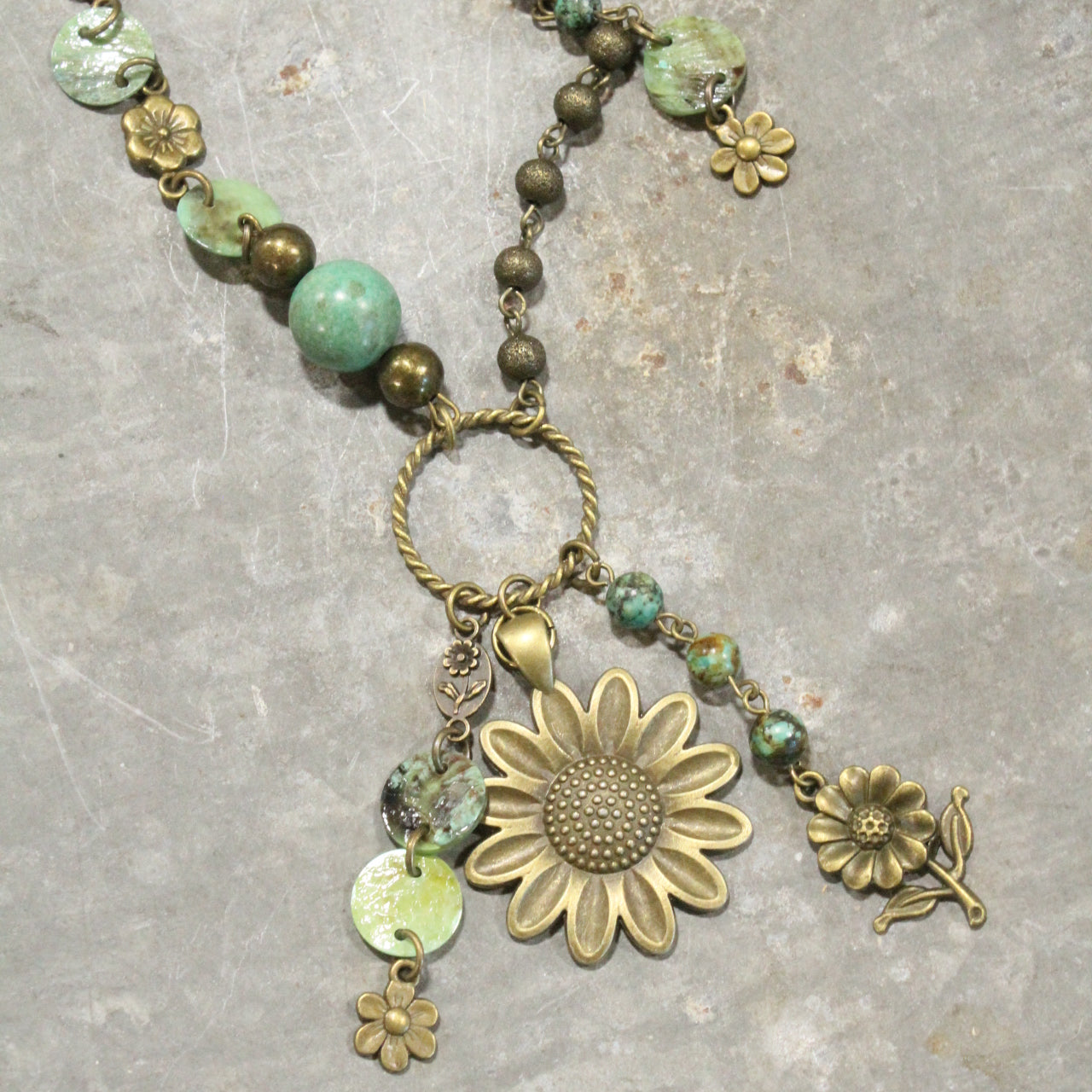 Signs Of Spring & Summer Flower Charm Necklace