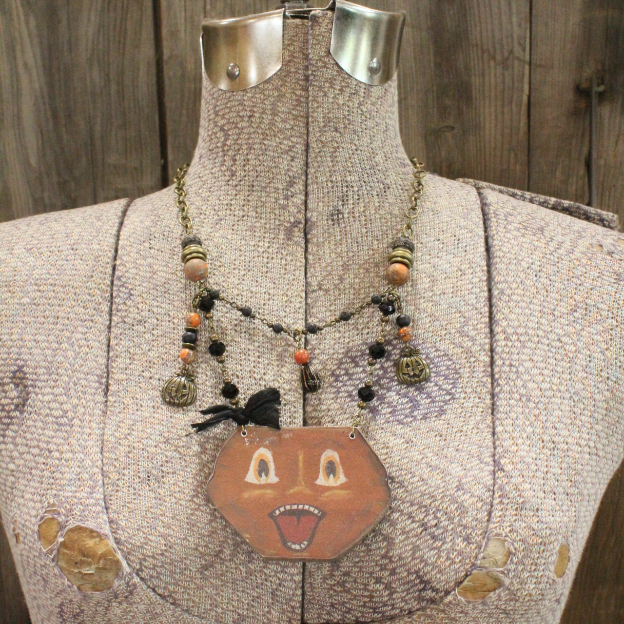 Vintage Scary Jack Charm'd Necklace