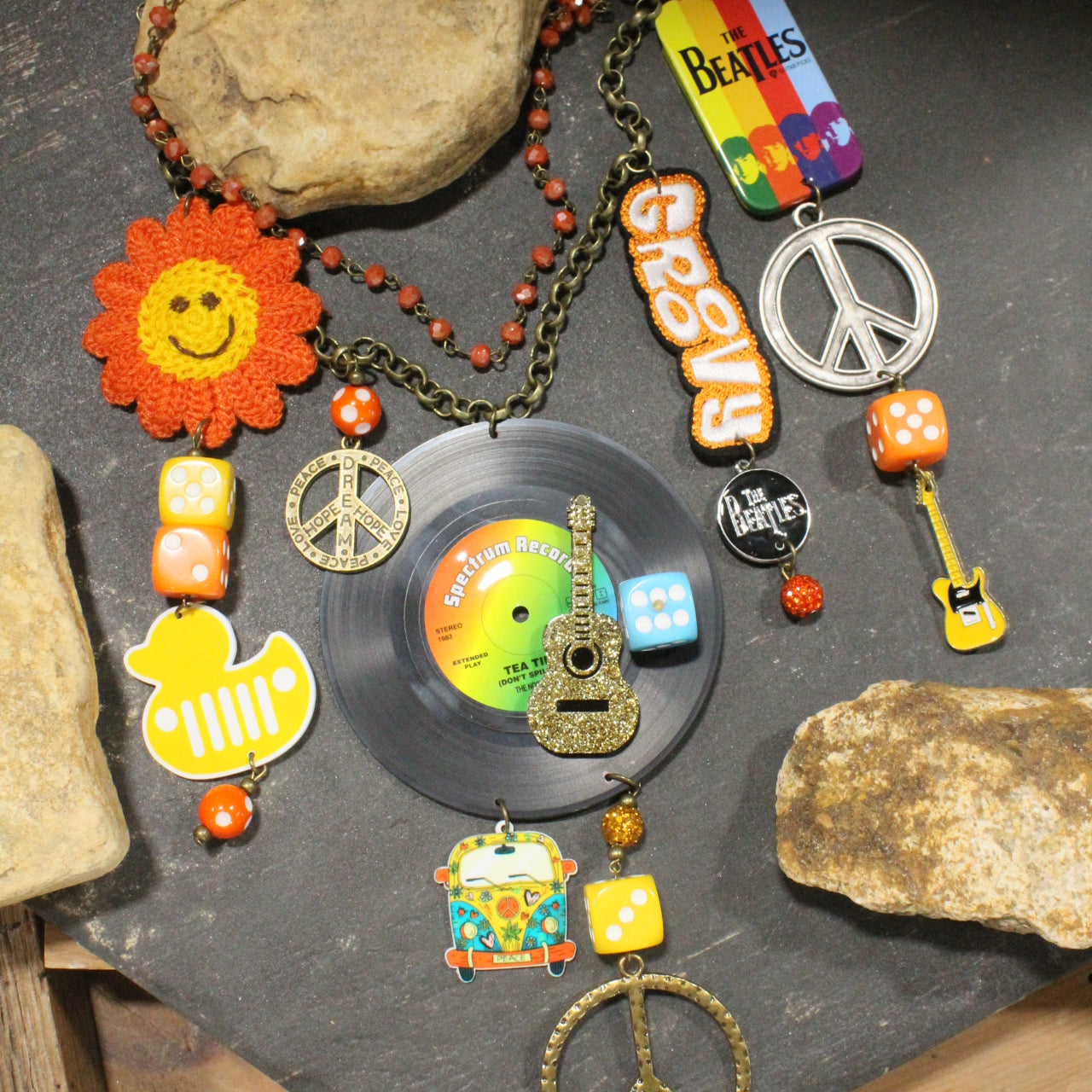 Just A Little Bit Hippy Multi-Color Charm’d Necklace