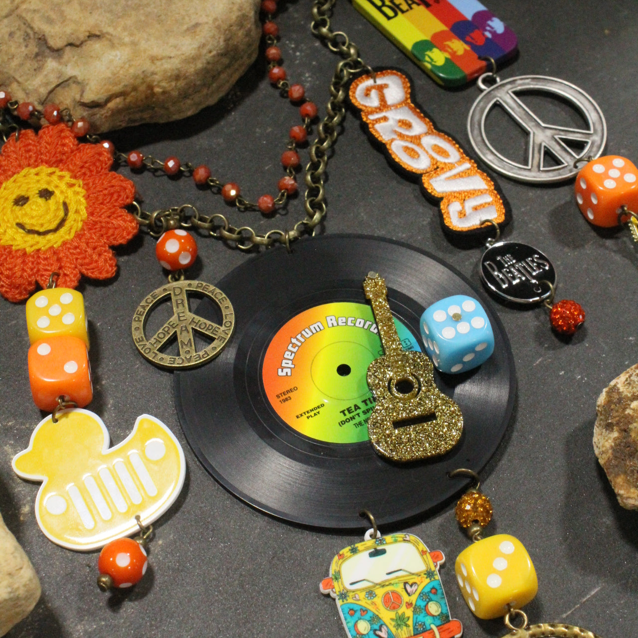 Just A Little Bit Hippy Multi-Color Charm’d Necklace