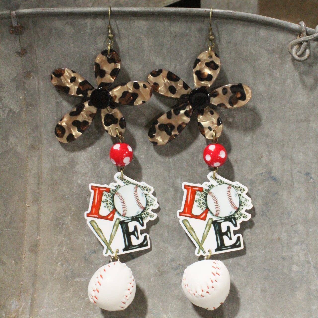 For The Love Of The Game Dangle Earrings
