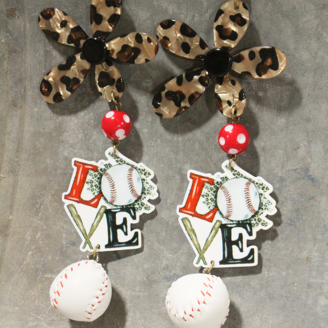 For The Love Of The Game Dangle Earrings