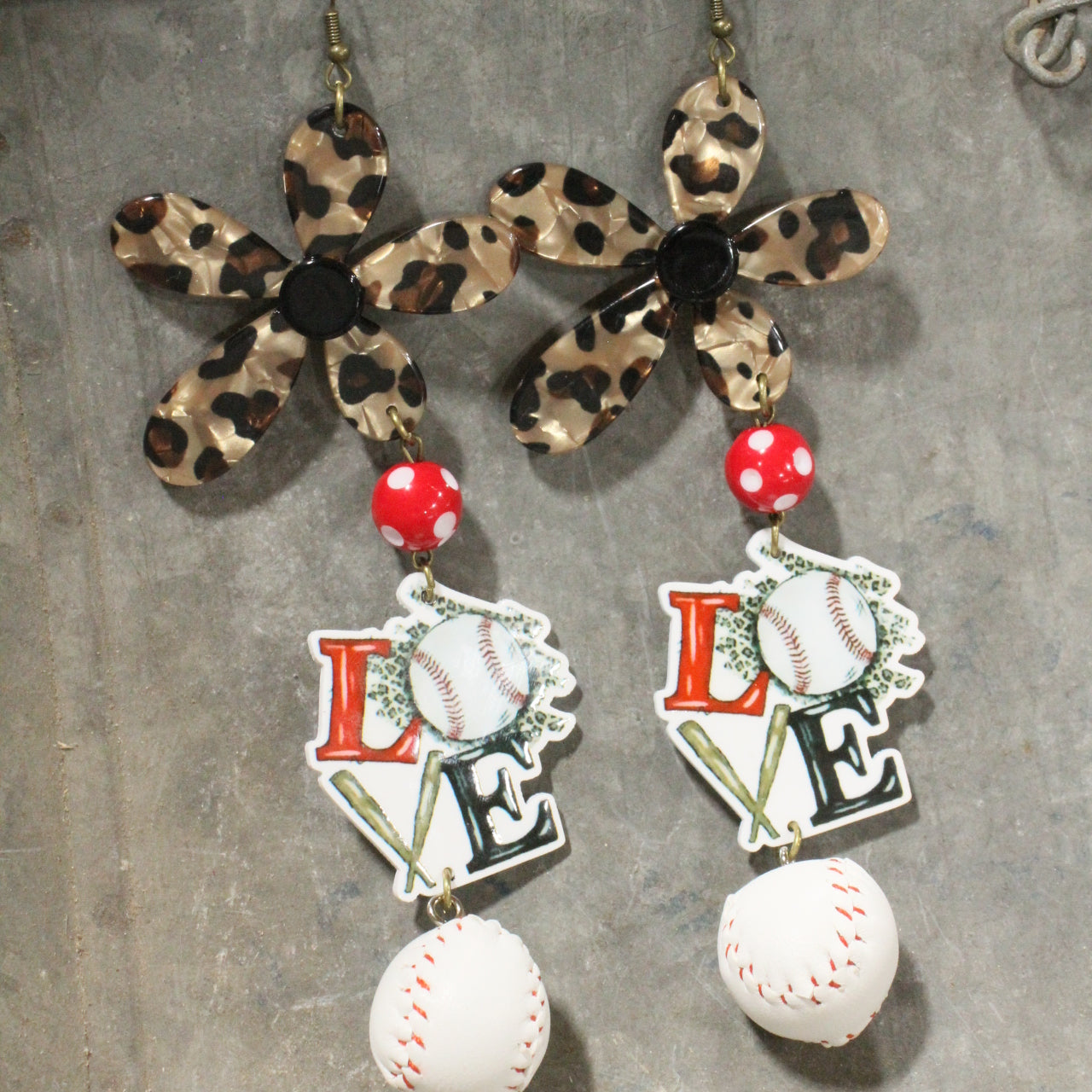 For The Love Of The Game Dangle Earrings