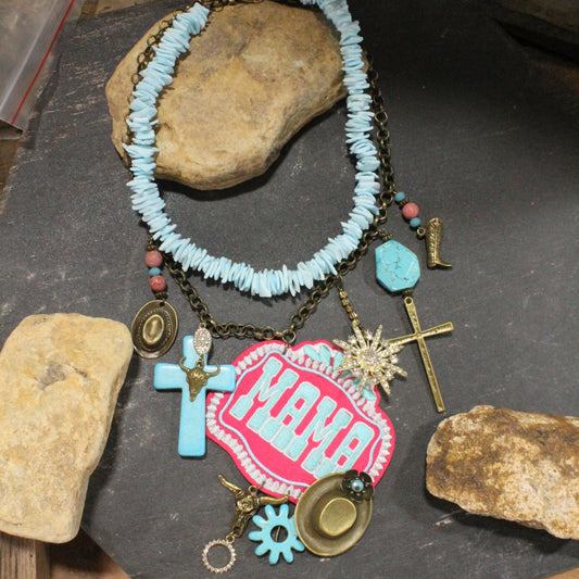 Hats Off To My Mama Charm’d Necklace