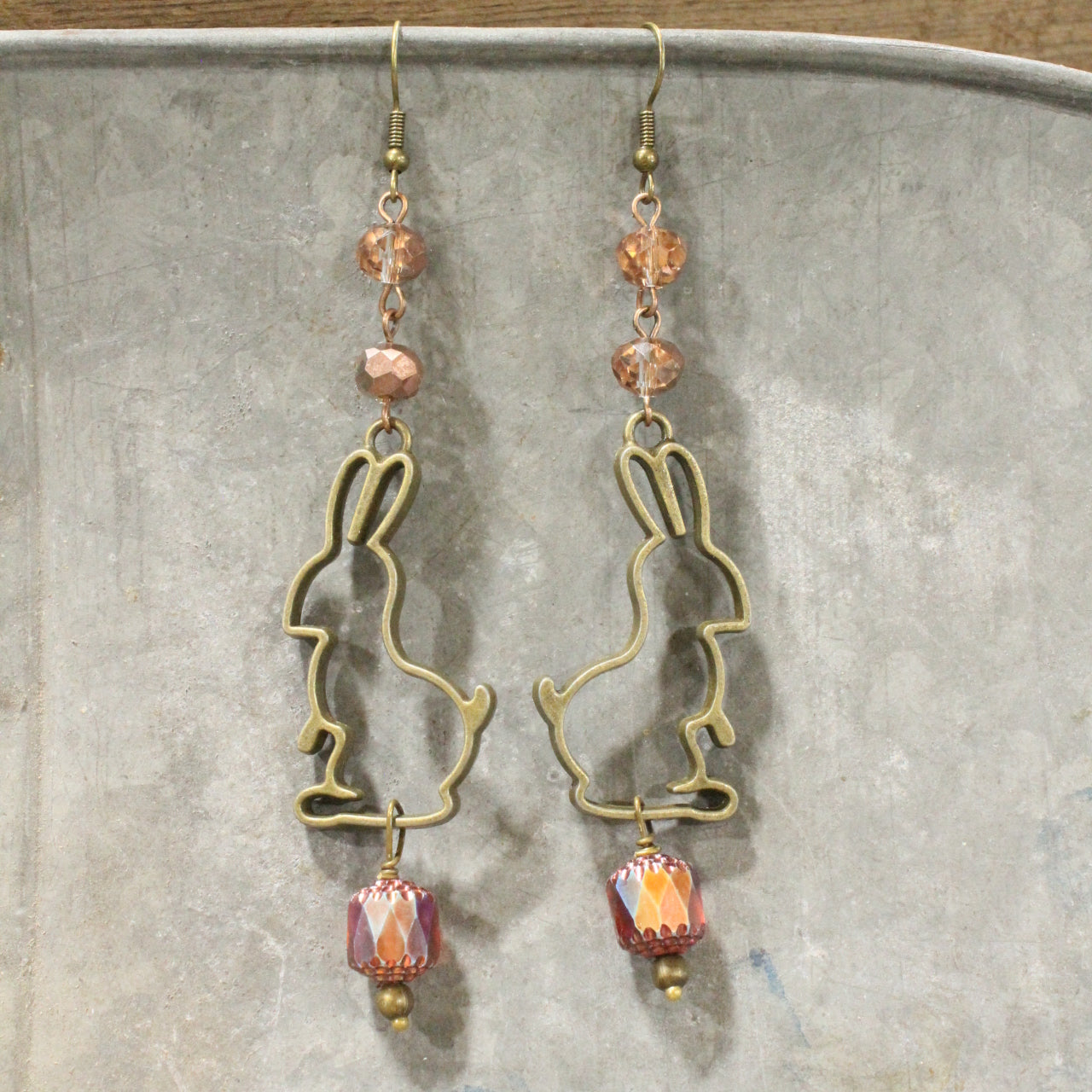 Czech Out These Cottontails Dangle Earrings