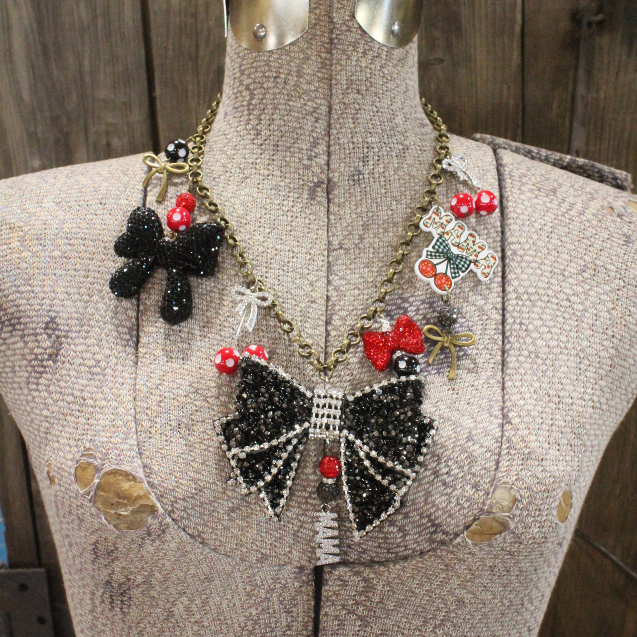 Mama... Sweet As Cherries Charm’d Necklace