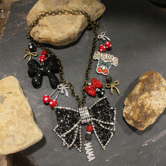 Mama... Sweet As Cherries Charm’d Necklace