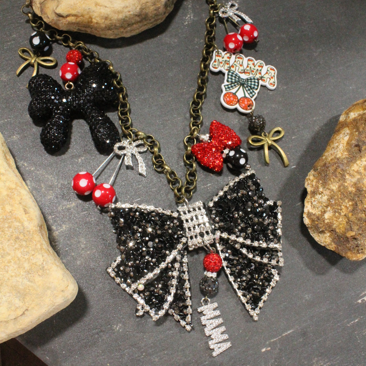 Mama... Sweet As Cherries Charm’d Necklace
