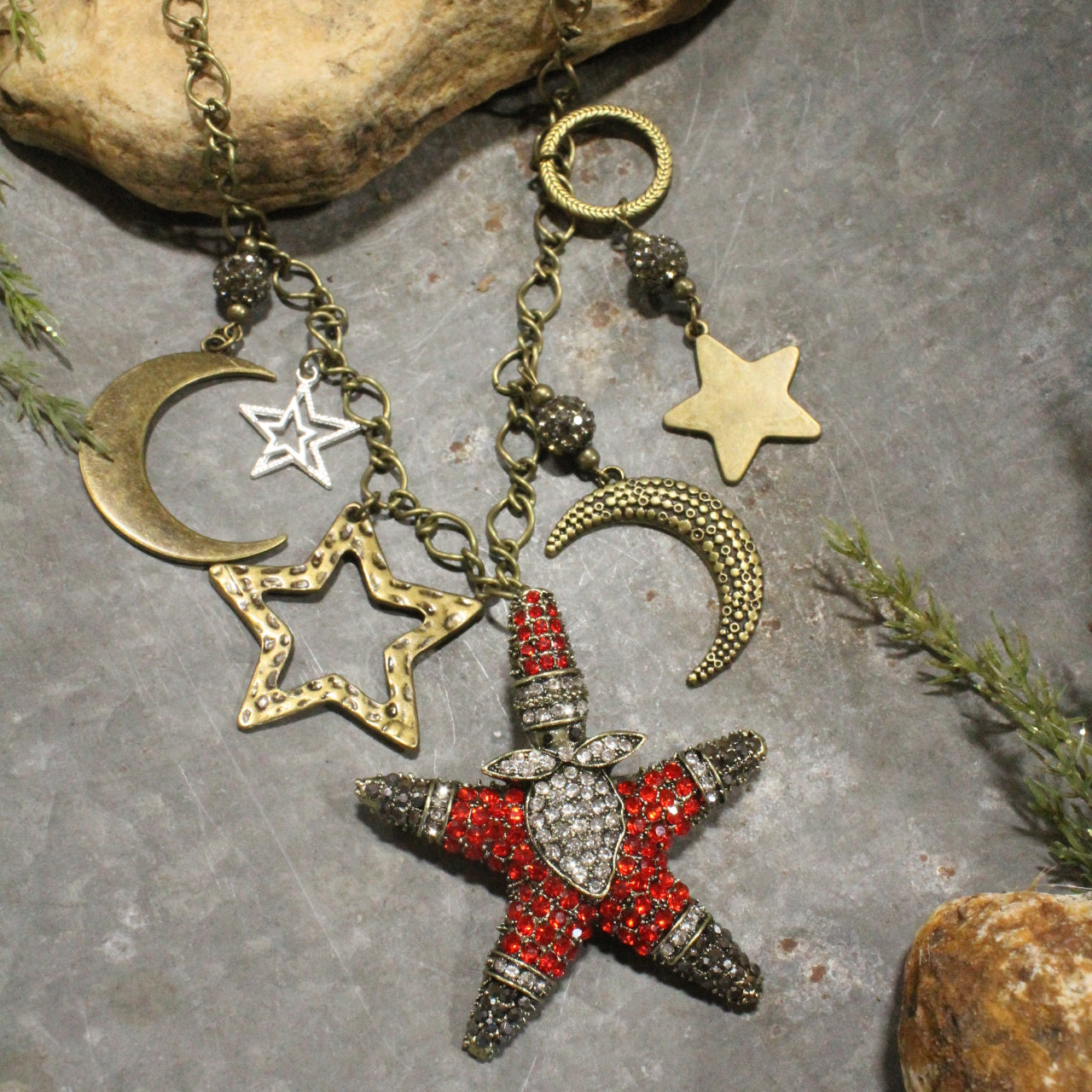 Santa's Night Sky Magic Charm'd Necklace