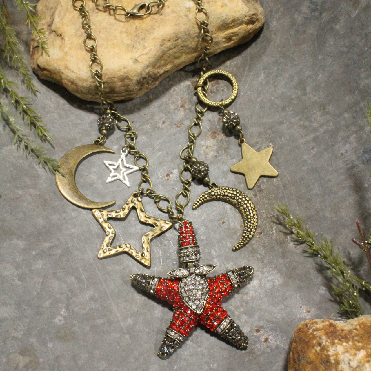 Santa's Night Sky Magic Charm'd Necklace