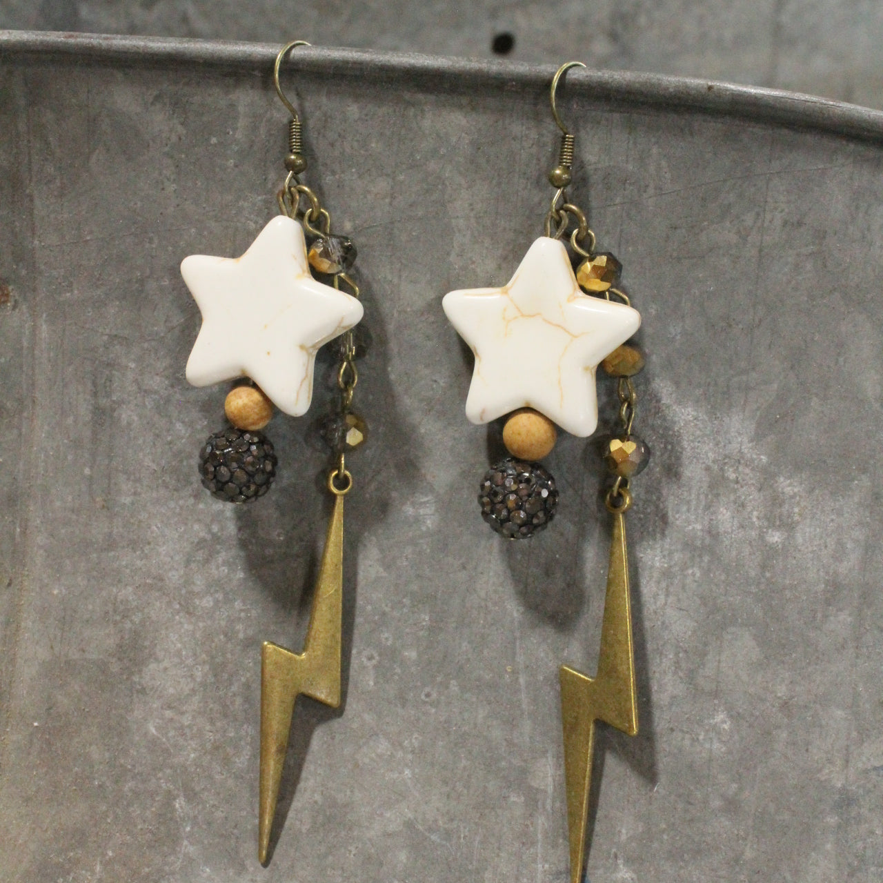 My Mama...A Bolt Of Lightning Dangle Earrings