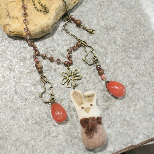 Czech Out These Cottontails Charmed Necklace