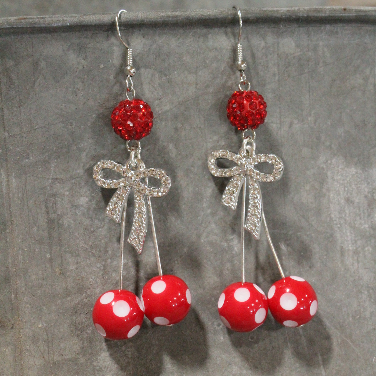 Mama... Sweet As Cherries Dangle Earrings
