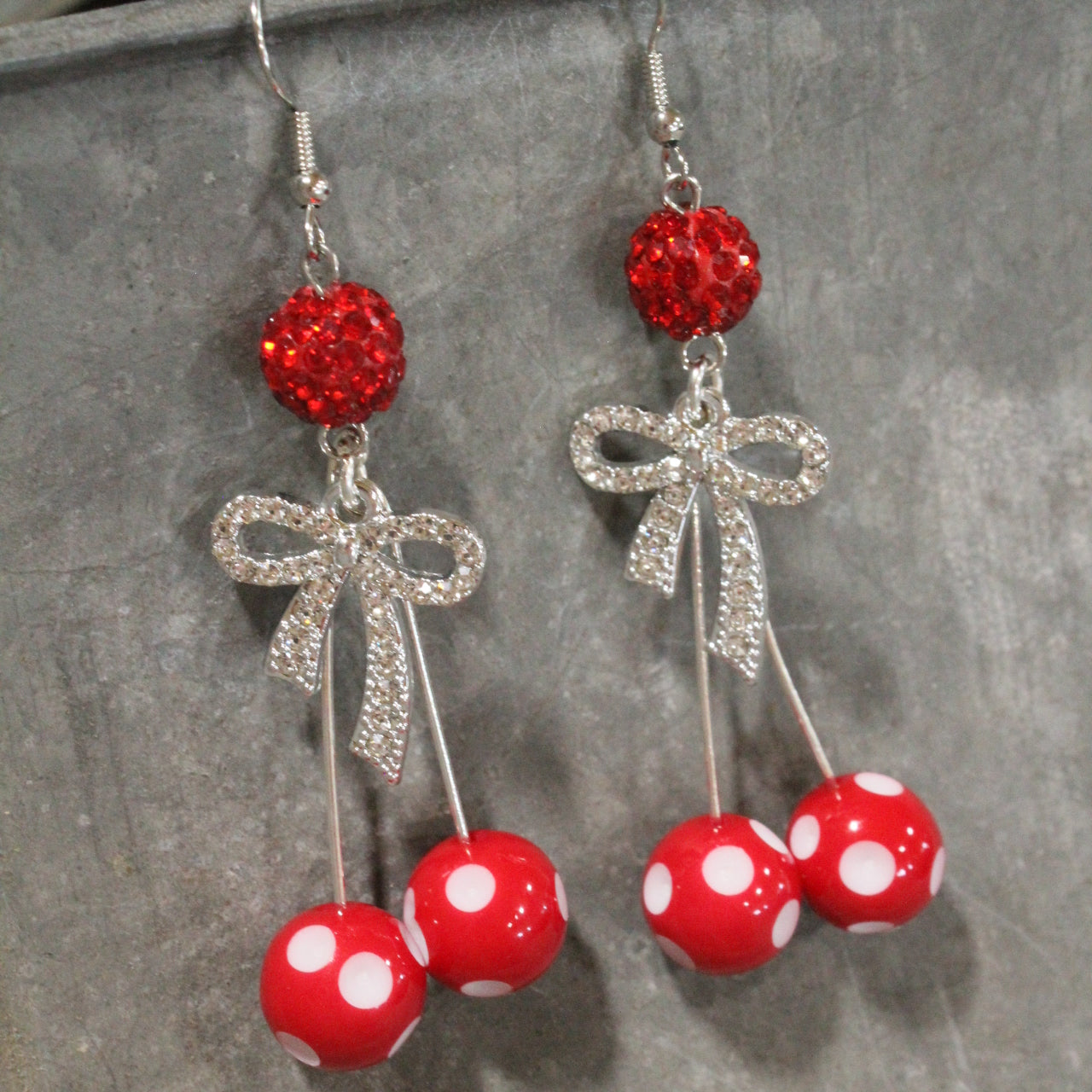 Mama... Sweet As Cherries Dangle Earrings