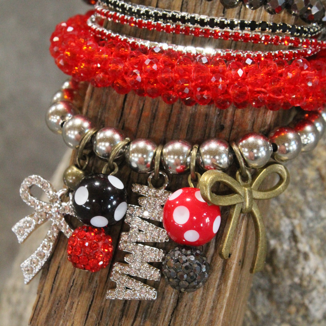 Mama... Sweet As Cherries Bracelet Set