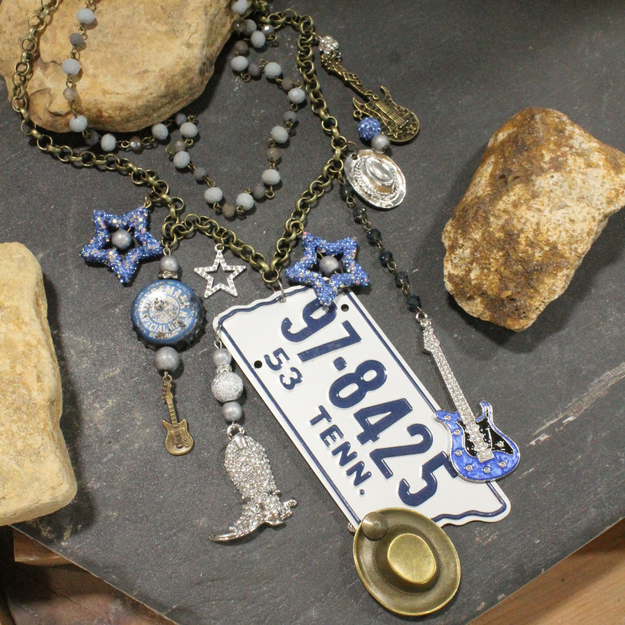 Travel Time In Tennessee Layered Necklace