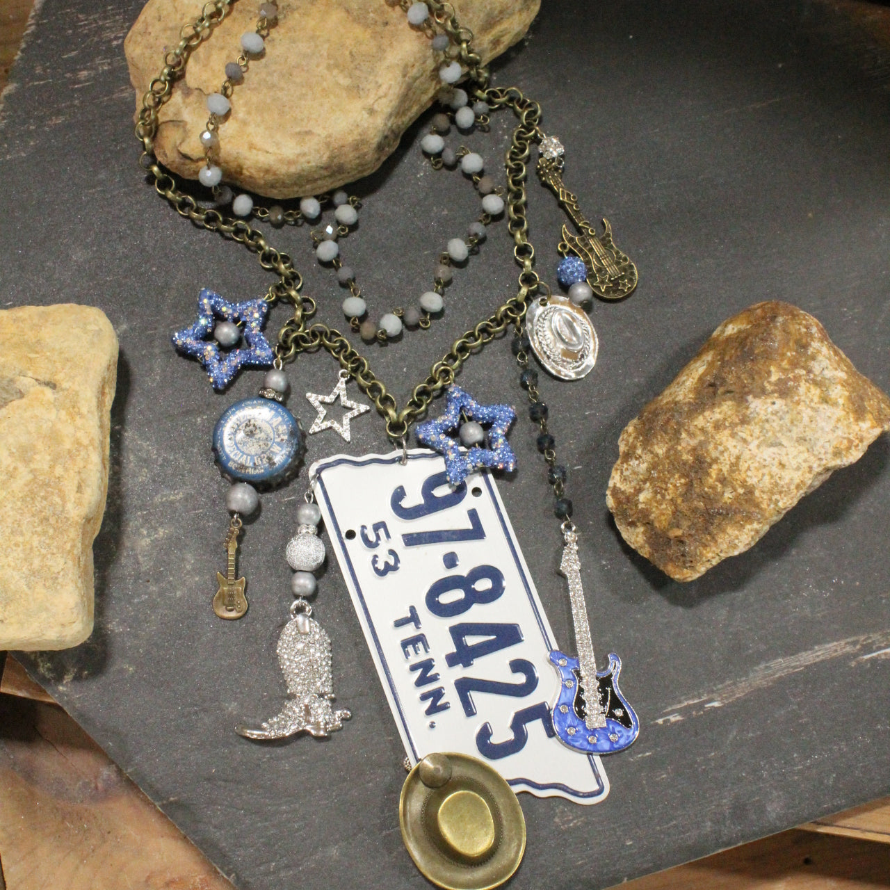 Travel Time In Tennessee Layered Necklace