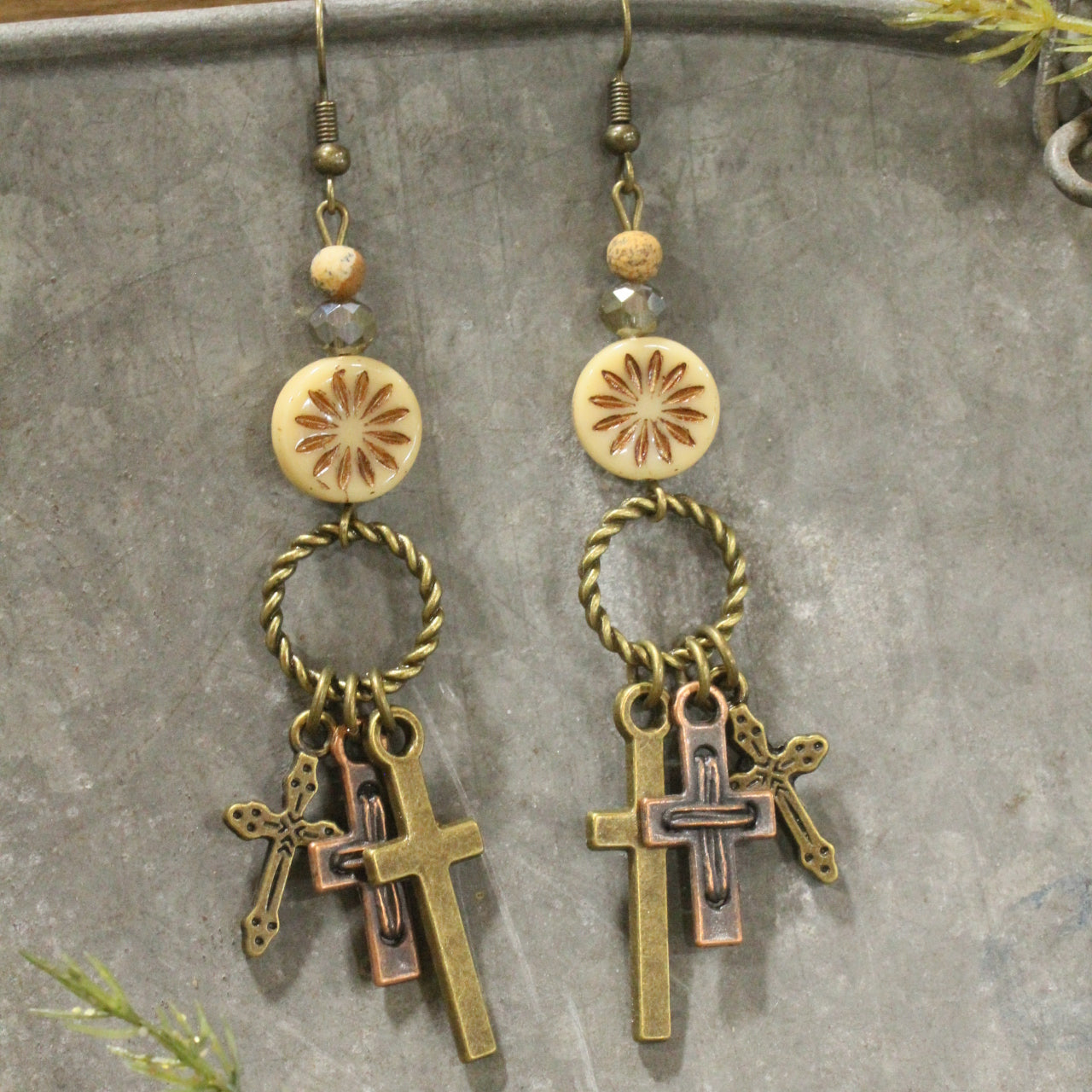 Vintage Angel & Bells Charm'd Earrings