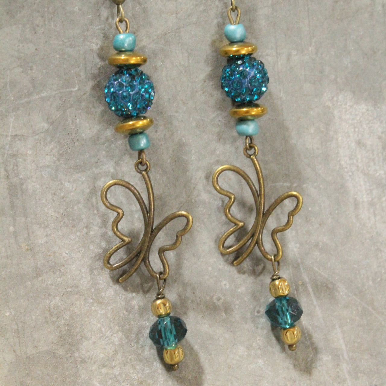 Bold Beauty Colorful Butterfly Dangle Earrings