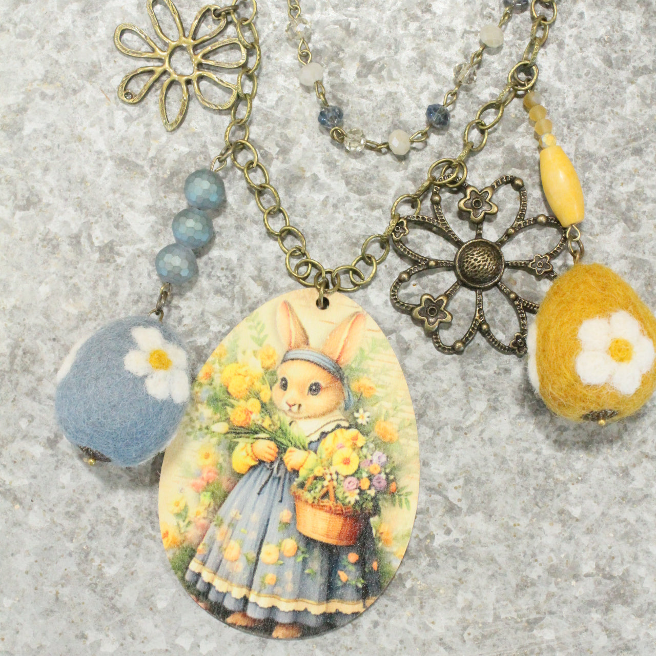 On An Egg Hunt Charmed Necklace