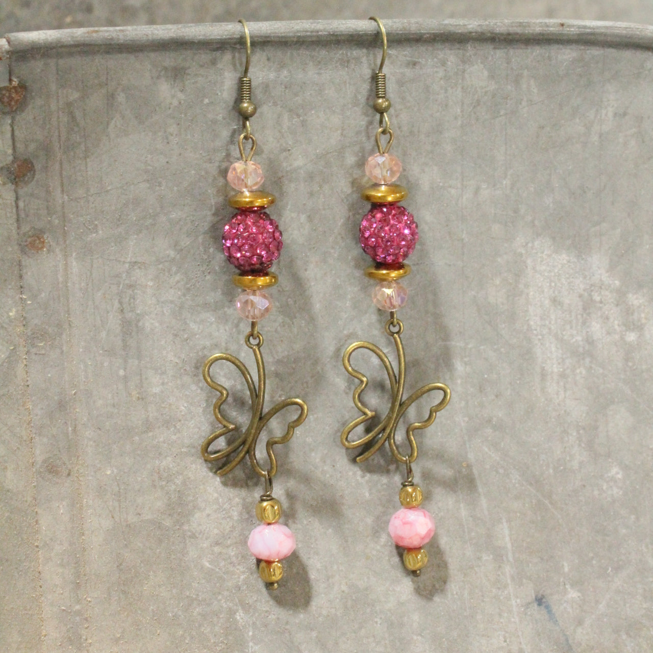 Bold Beauty Butterfly Dangle Earrings