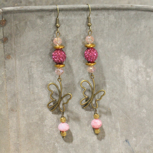 Bold Beauty Butterfly Dangle Earrings