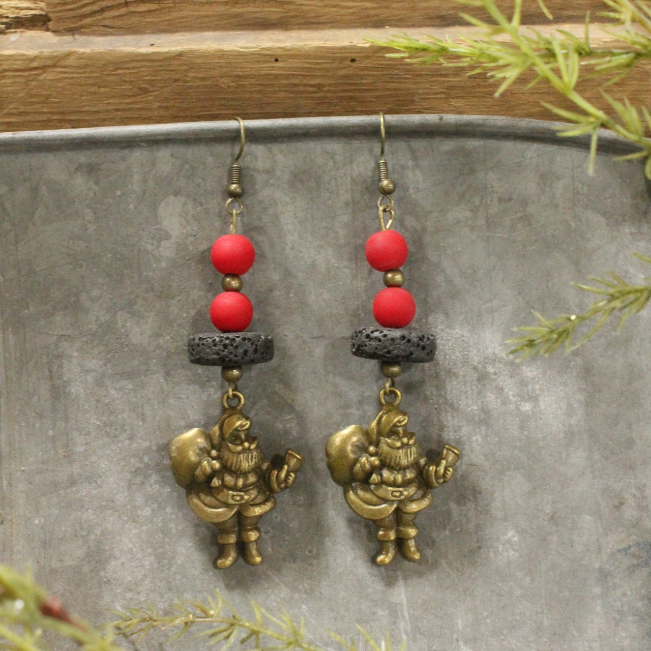 Special Delivery Santa Earrings