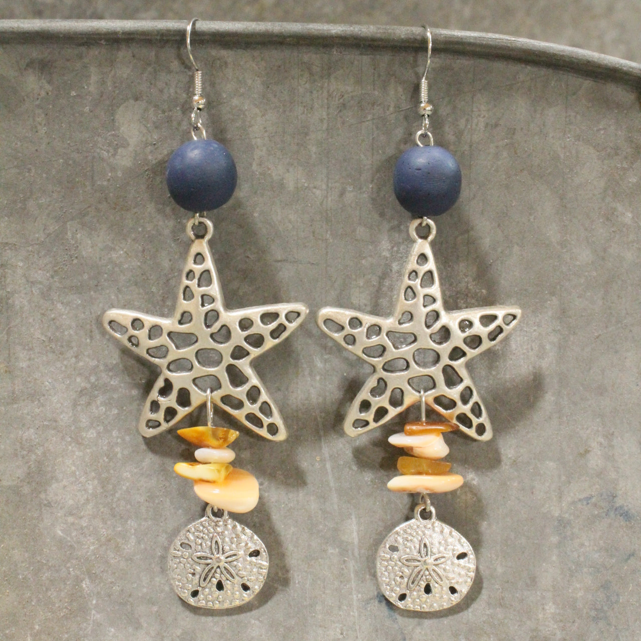 Taken In The Waves Dangle Earrings