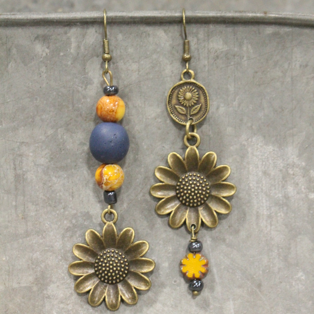 Fields Of Sunflowers Dangle Earrings