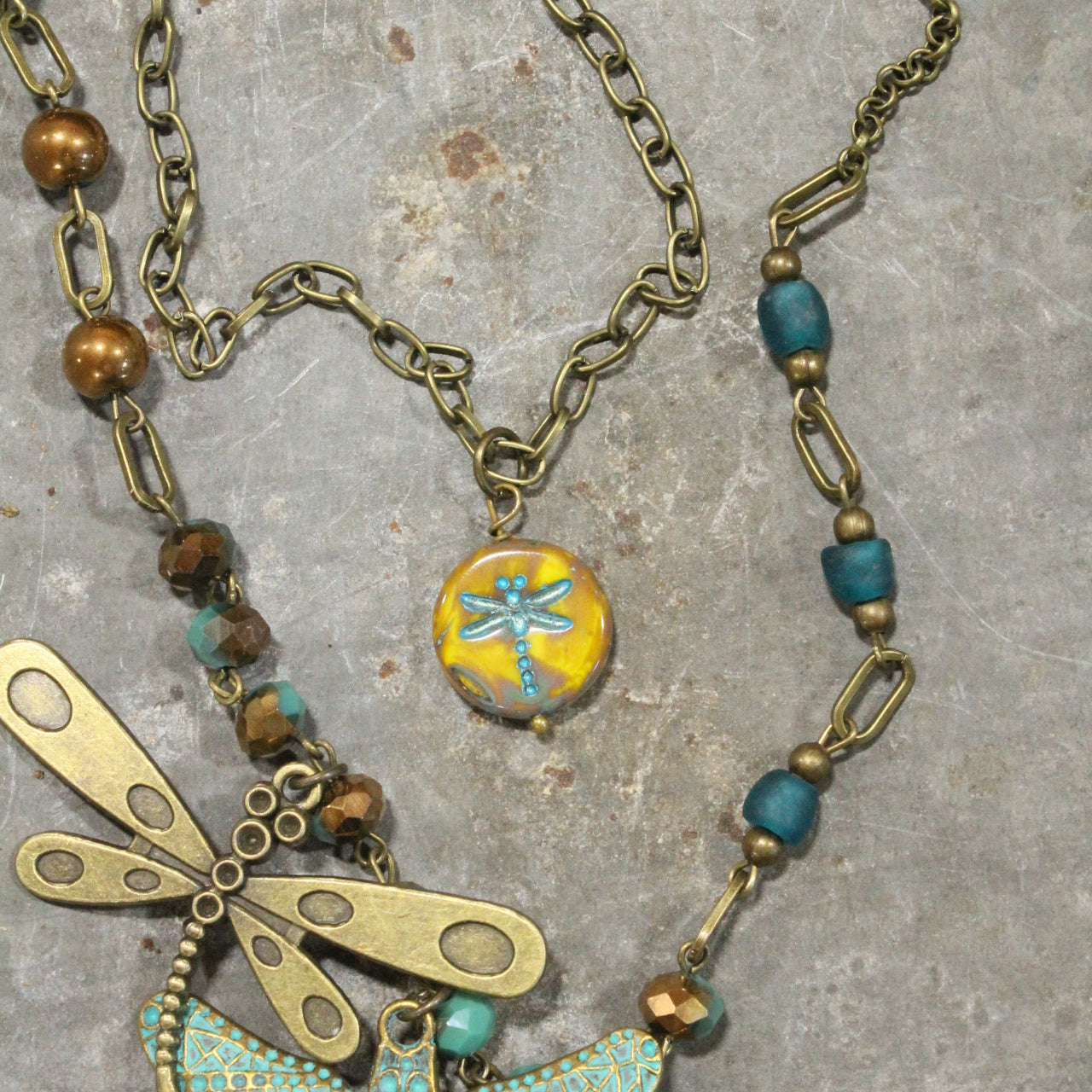 Catch Me If You Can Dragonfly Layered Necklace