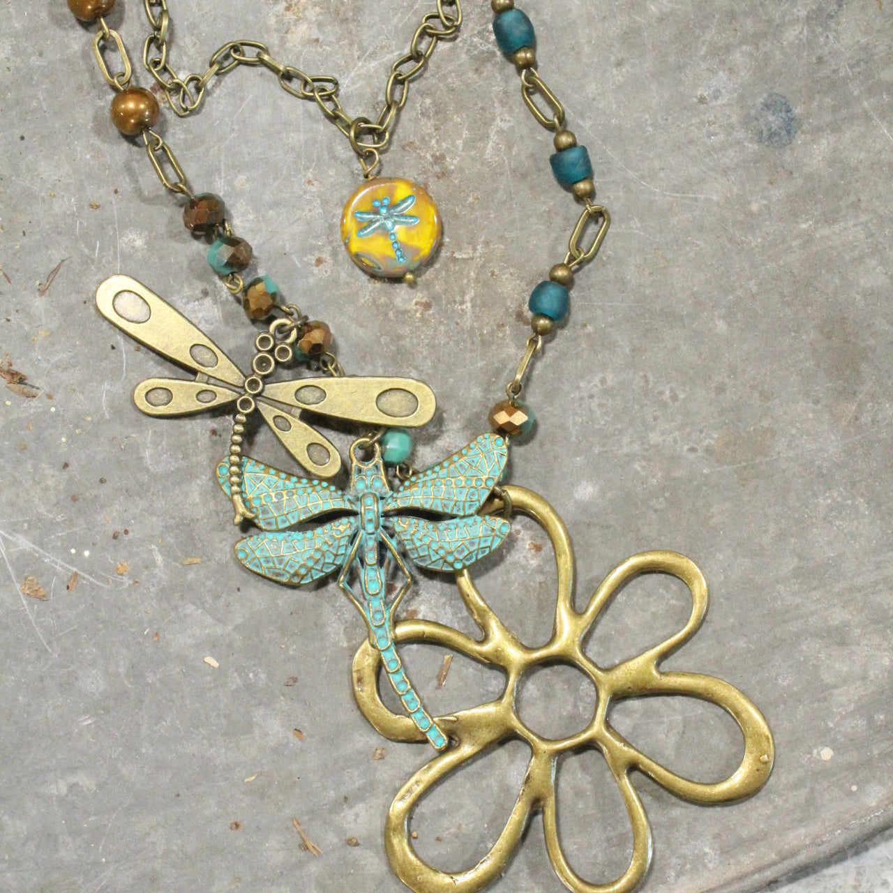 Catch Me If You Can Dragonfly Layered Necklace