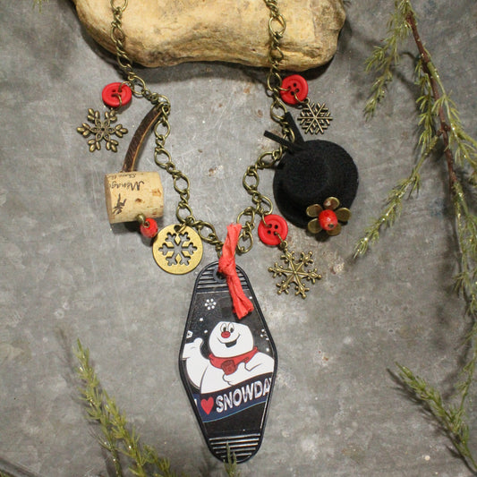 Frosty The Snowman Charm'd Necklace