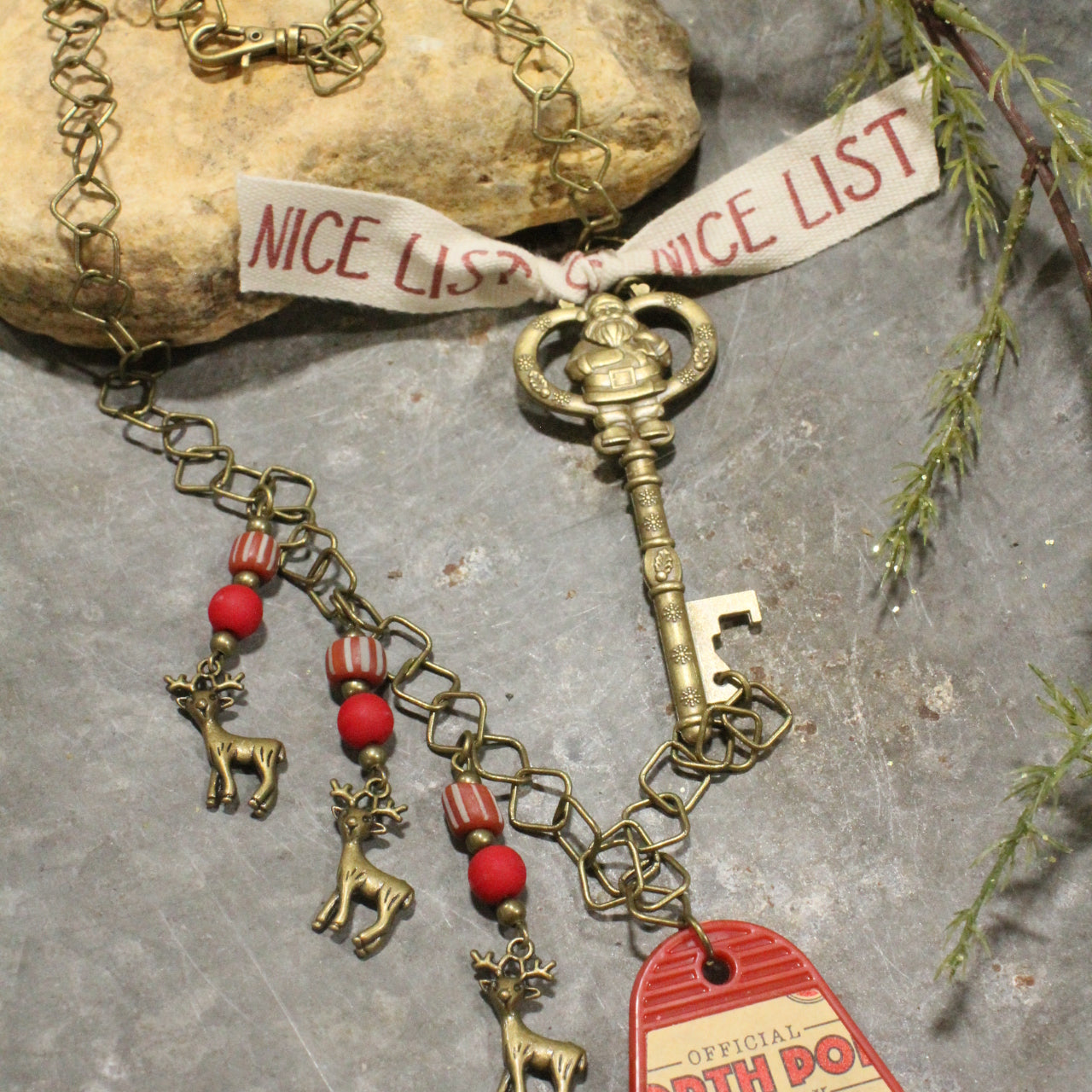 Ticket To The North Pole Charm'd Necklace