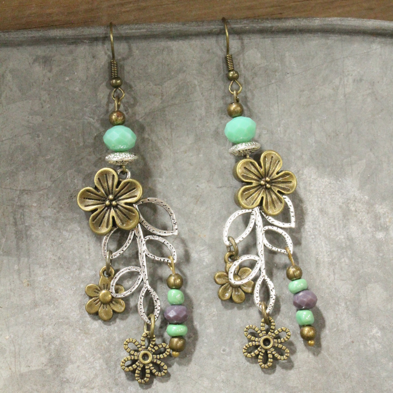 Buzzing By Bee Flower Drop Earrings