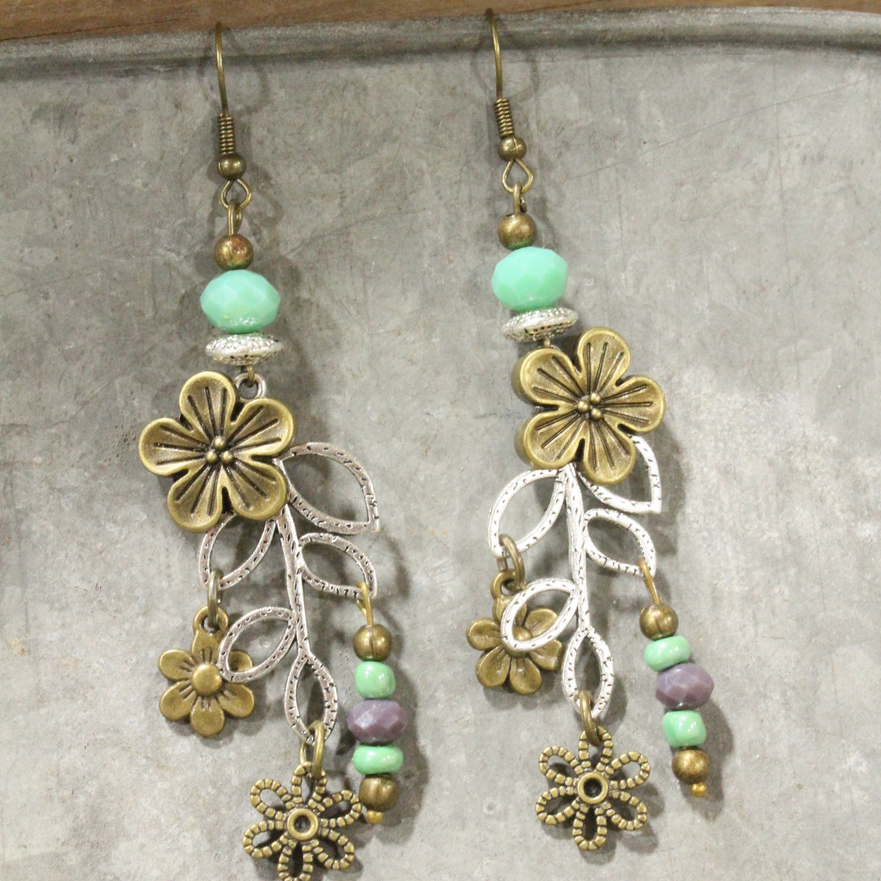 Buzzing By Bee Flower Drop Earrings