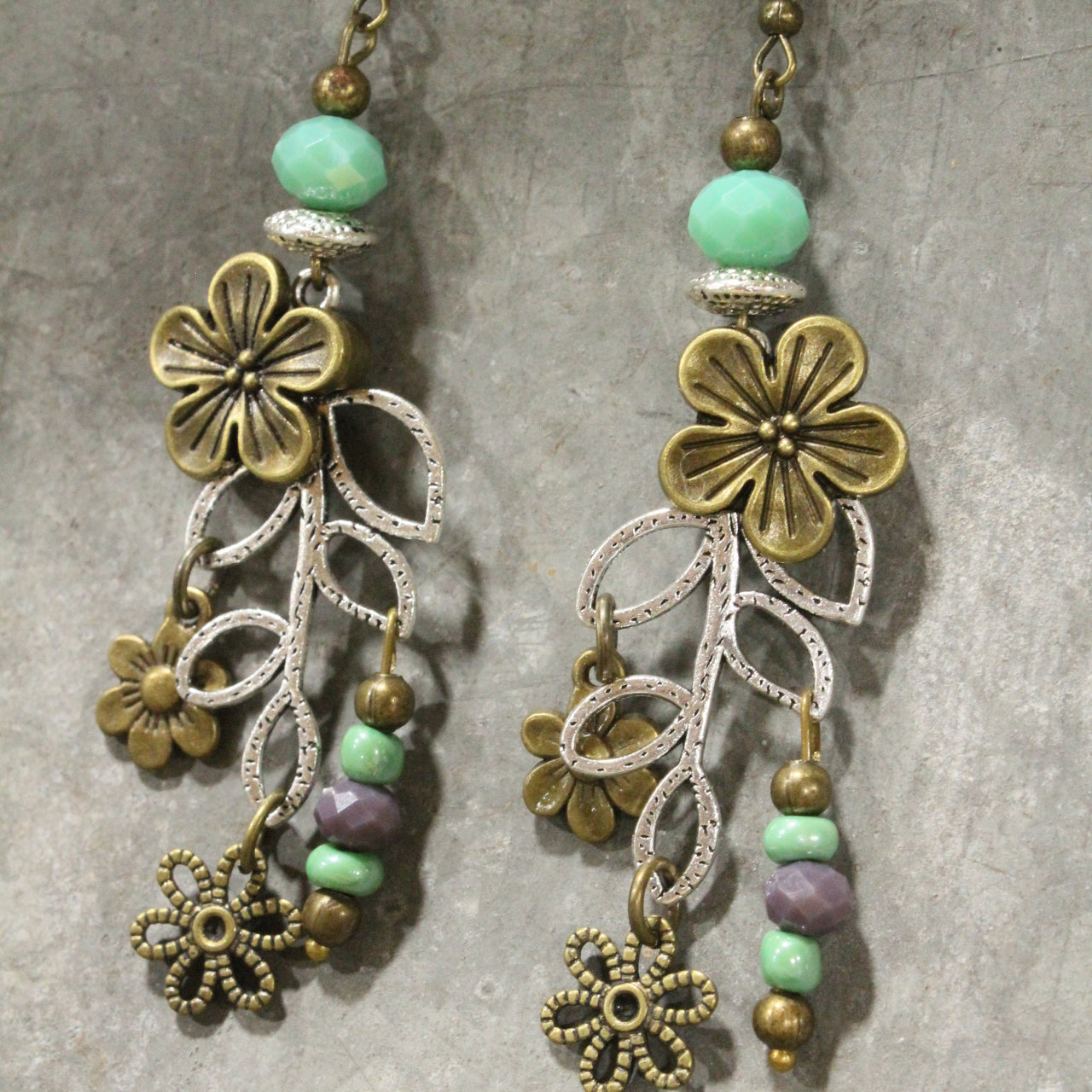 Buzzing By Bee Flower Drop Earrings