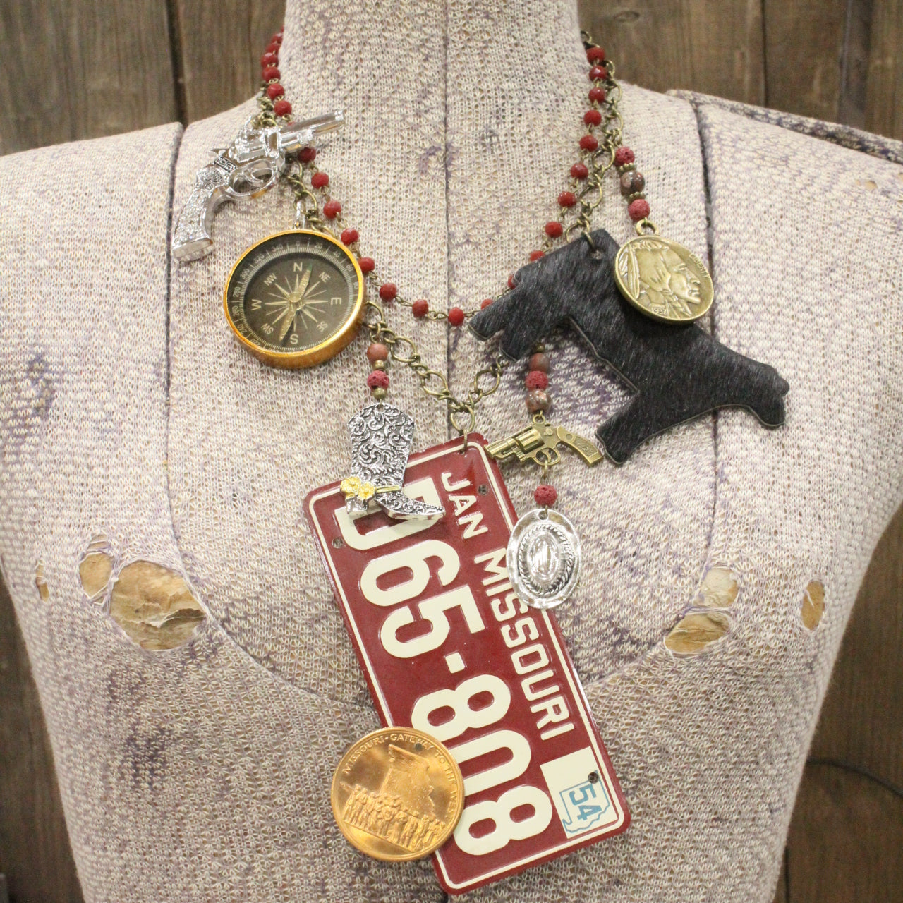 Travel Time In Missouri Layered Necklace