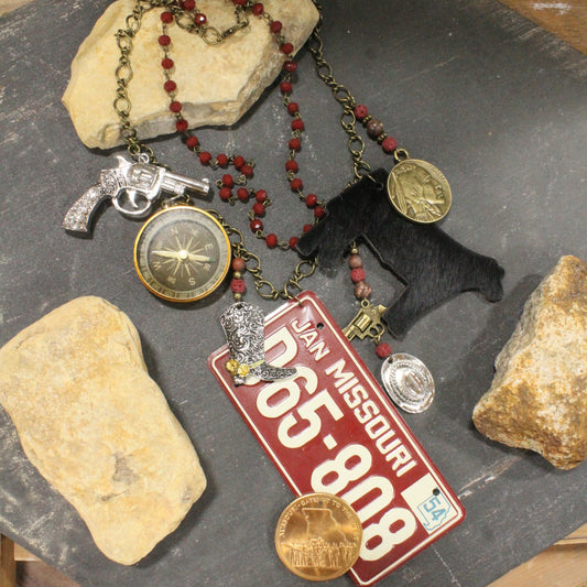 Travel Time In Missouri Layered Necklace