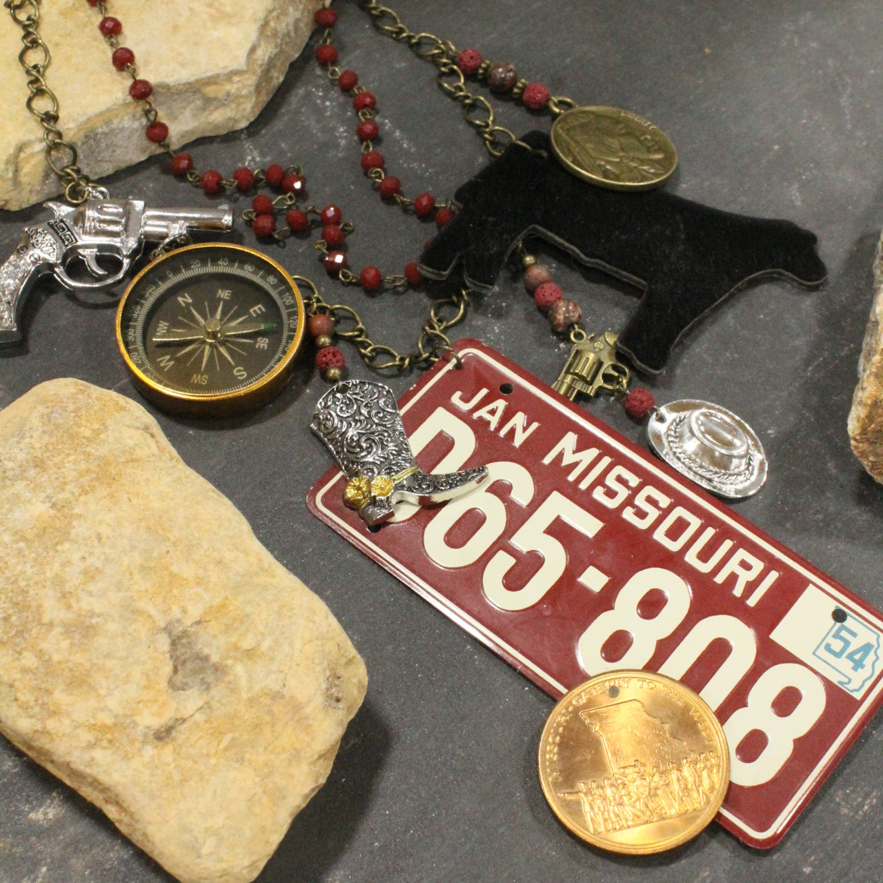 Travel Time In Missouri Layered Necklace