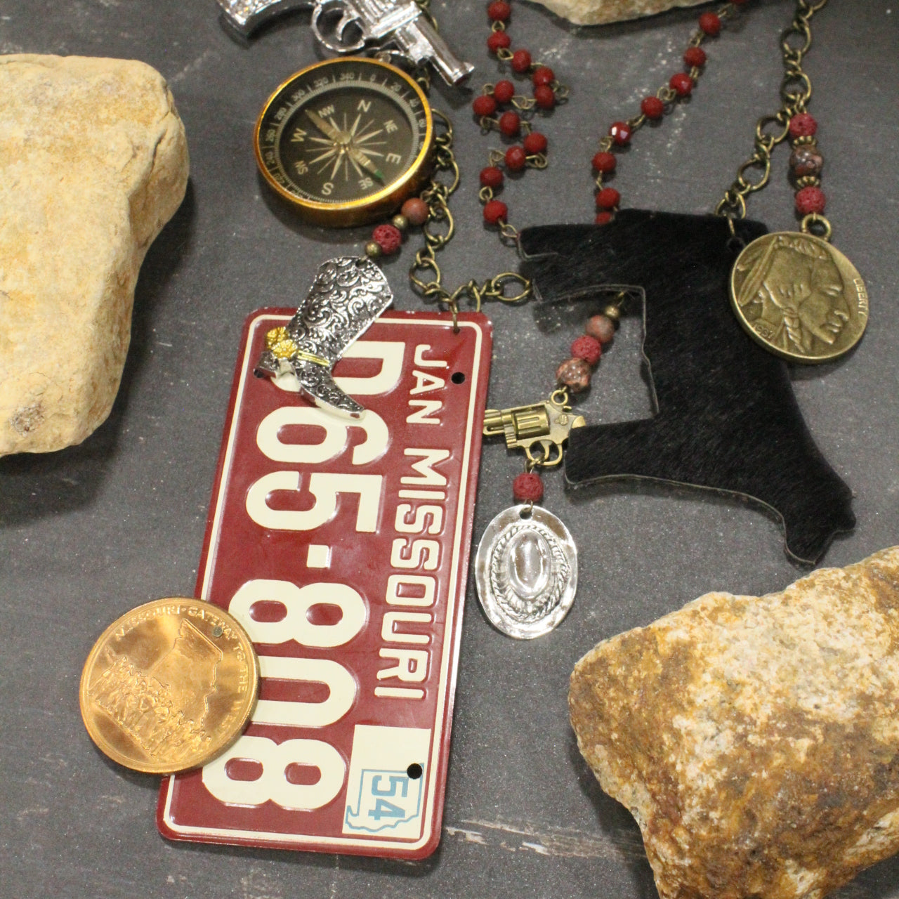 Travel Time In Missouri Layered Necklace