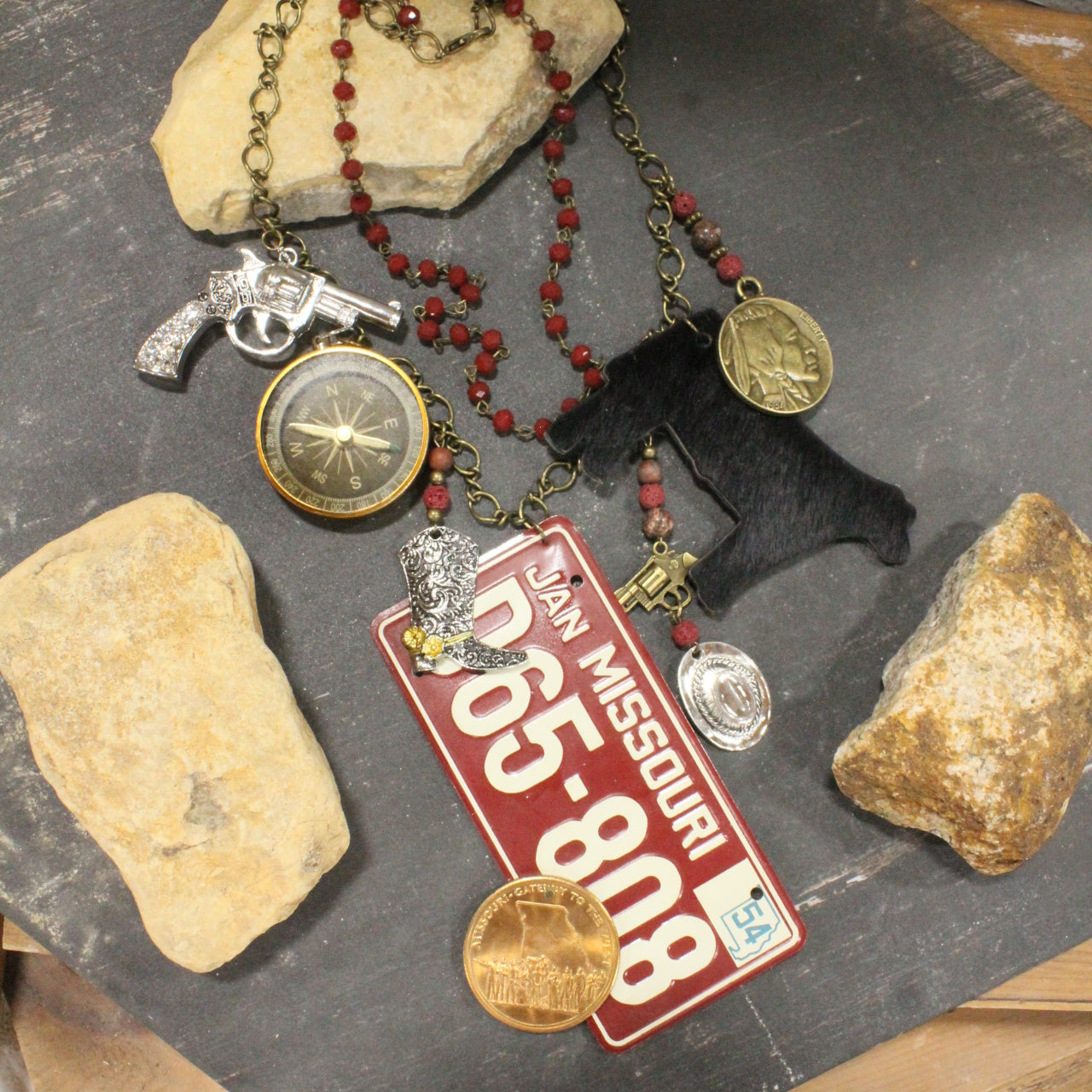 Travel Time In Missouri Layered Necklace