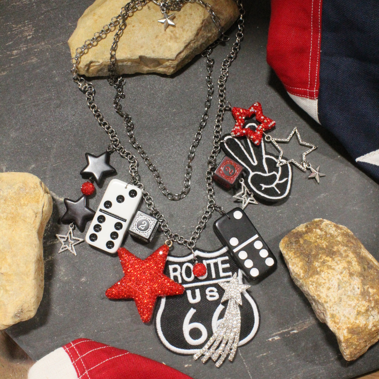 Historic Route 66 Charming Necklace