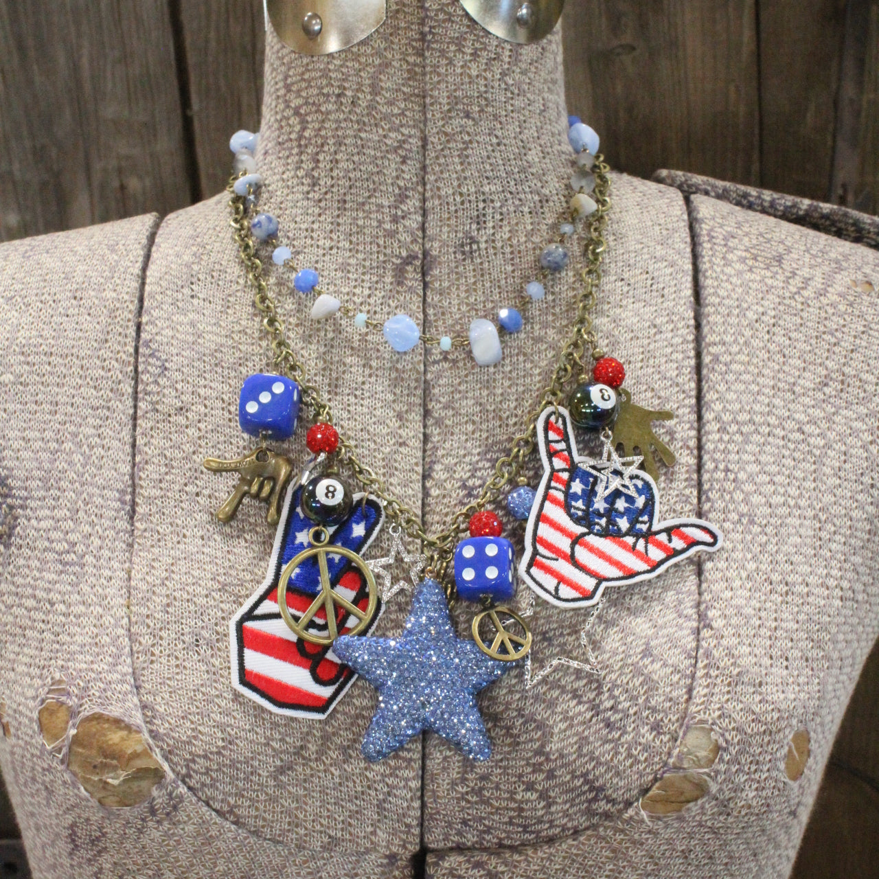 Hangin' Loose In The USA Charm'd Necklace