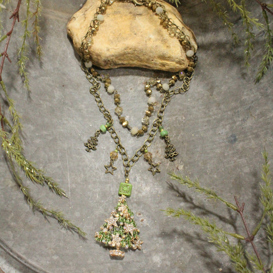 Shining Star Tree Charm'd Necklace
